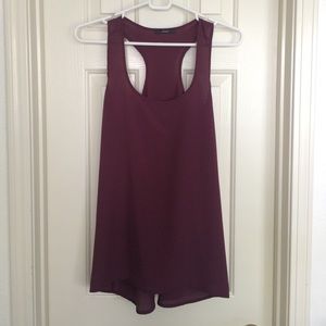 Soprano Racerback Scoop Neck Maroon Top