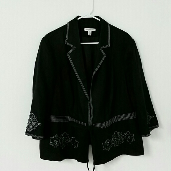 Black linen jacket