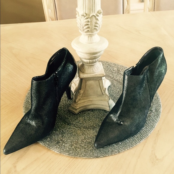 Nina Pewter spike heel shoe boots - Picture 3 of 3