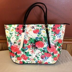Floral Print tote bag