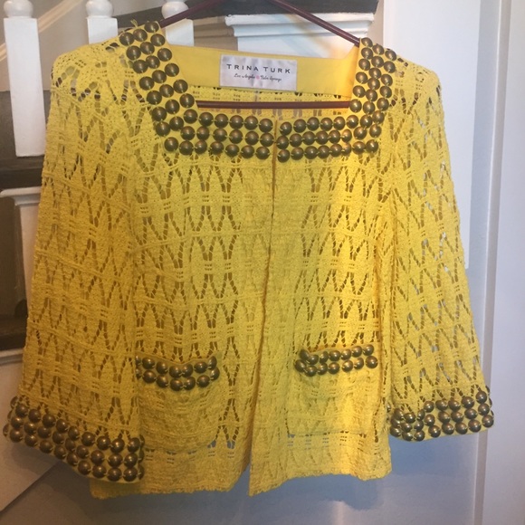 Trina Turk crochet jacket