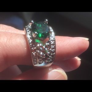 Pretty and Unique Emerald Ring