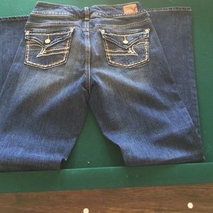 American eagle flap pocket jeans