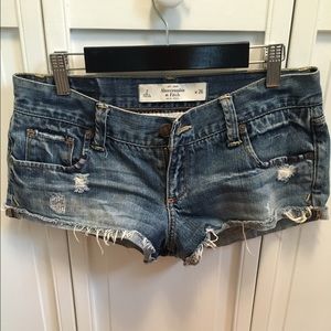 Abercrombie & Fitch cutoff jean shorts