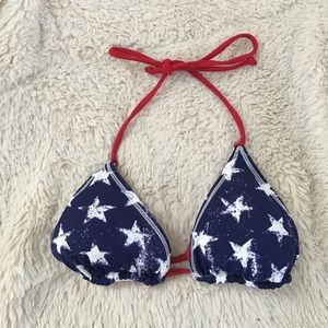 American Flag Bikini Top