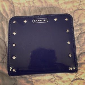 Black Studded Coach Wallet