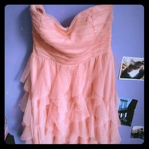 Beautiful designer sequence layer prom dress