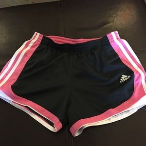 Adidas girls running shorts