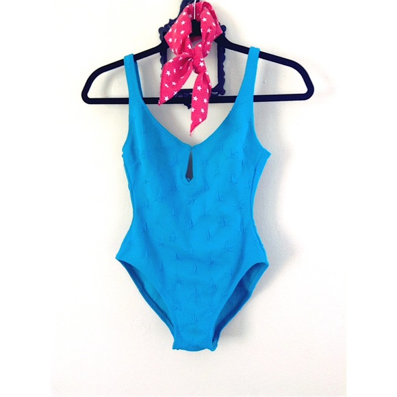 Vintage Star Patterned One piece Suit
