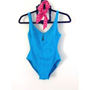 Vintage Star Patterned One piece Suit