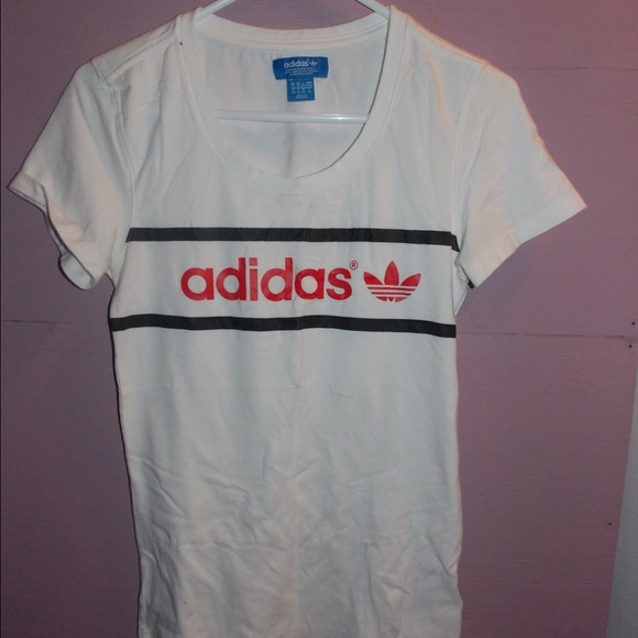 Adidas White Tee