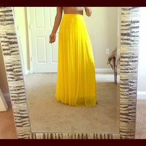 Long Yellow Skirt
