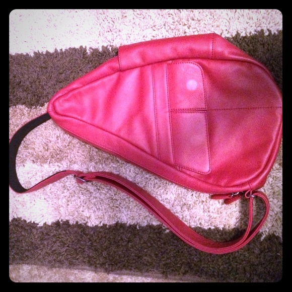 New Real Red Leather Ameribag