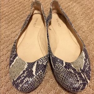 Nine West Snakeskin Flats