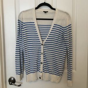 Ann Taylor Striped Cardigan