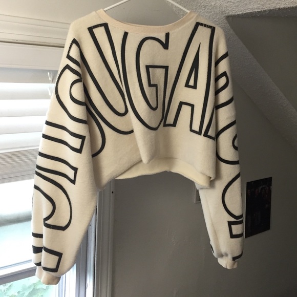 LazerHeaven "Sugar" crop sweater