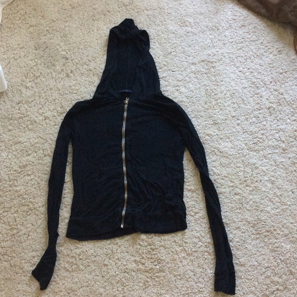 Brandy Melville black zip up