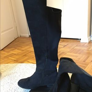 Black over the knee boots