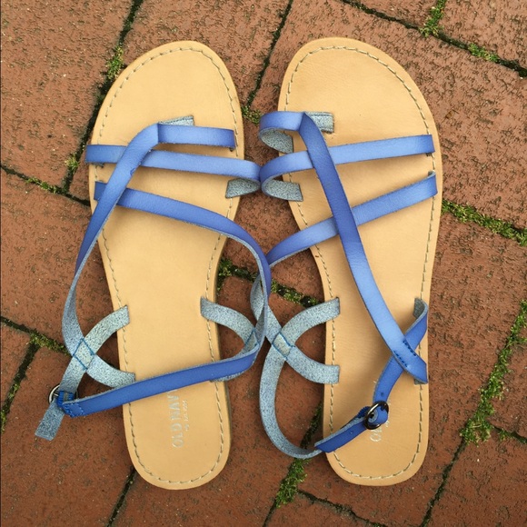 Old Navy Shoes - Old Navy - Blue Strapped Sandals