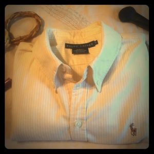 Yellow & White striped, Polo Ralph Lauren, Oxford