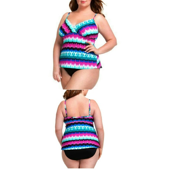 Catalina Other - NWT/ Defect Catalina  tie dye tankini top Sz 1X