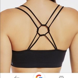 NWT Fabletics Lyra Sports Bra black. Size large
