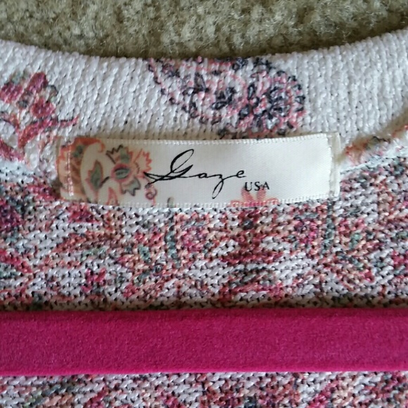 🍒 Bohemian pastel print cap sleeve top *NEW*(T28) - Picture 4 of 4