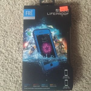Blue lifeproof case for iPhone 6 Plus