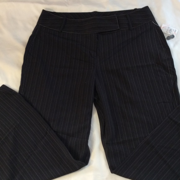 Black Pants with Pink Pinstripe