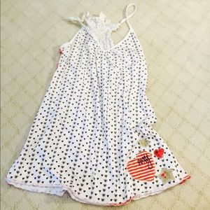 Heart print tank top