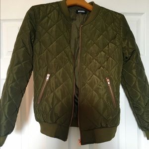 MISSGUIDED Quilted Bomber