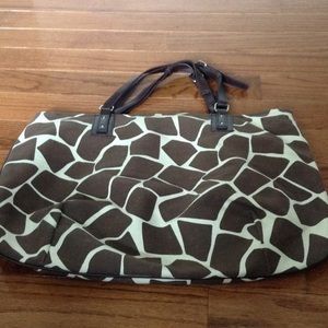 Brown giraffe print bag SALE!!!