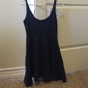 Navy blue urban outfitters flowy dress
