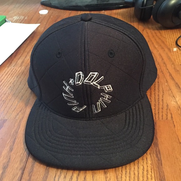 Pink dolphin quilted hat