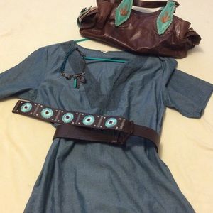 Dress , like jeans material , but very very light