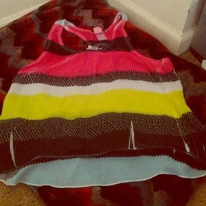 Colorful crop tank