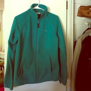 Teal Columbia Fleece Zip-Up