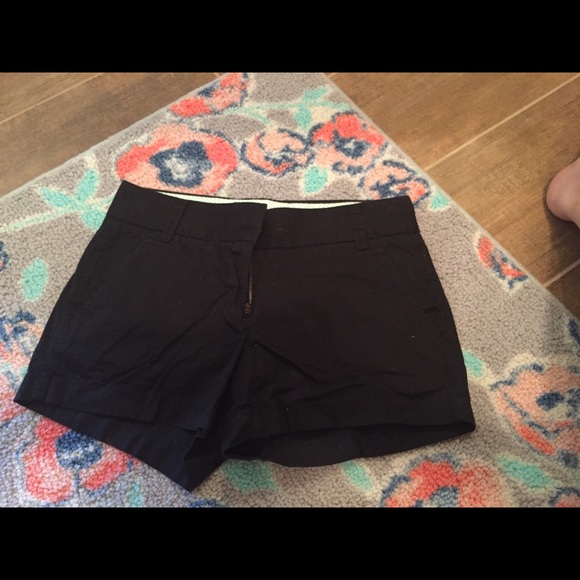 J crew black shorts 00 never worn