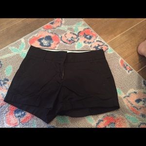 J crew black shorts 00 never worn