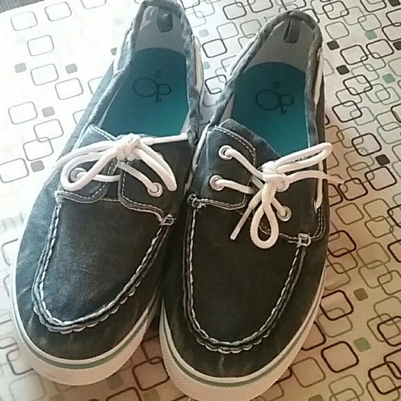 A cute pair of boys slip on loafer sneakers