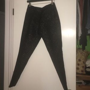 Beautiful black trousers with floral print