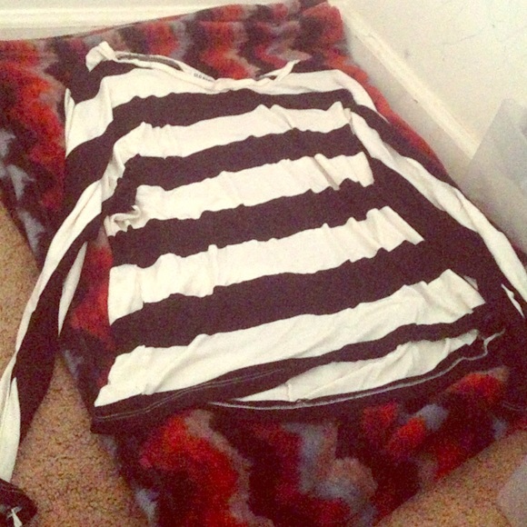 Long sleeved striped shirt