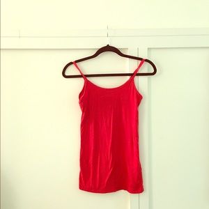 BANANA REPUBLIC RED COTTON CAMI