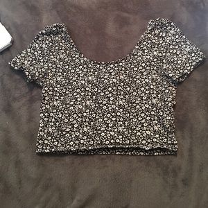 2 flower crop tops