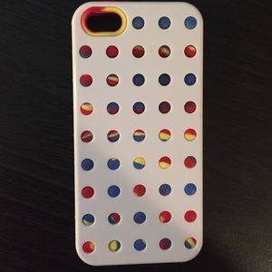 Rainbow and white case iPhone 5/5s