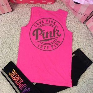 VS PINK~ Campus muscle tank top XS