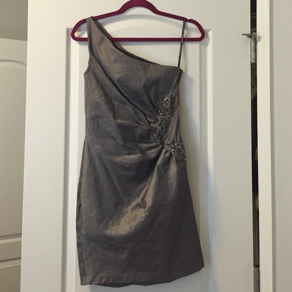 🍾 Jessica McClintock Gold Dress 🌟 Size 10 - Picture 1 of 4