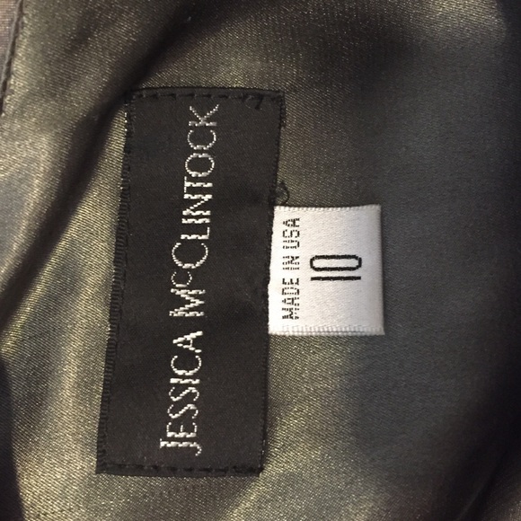 🍾 Jessica McClintock Gold Dress 🌟 Size 10 - Picture 4 of 4