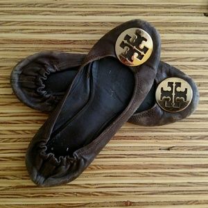 Tory Burch Flats 8.5 Brown