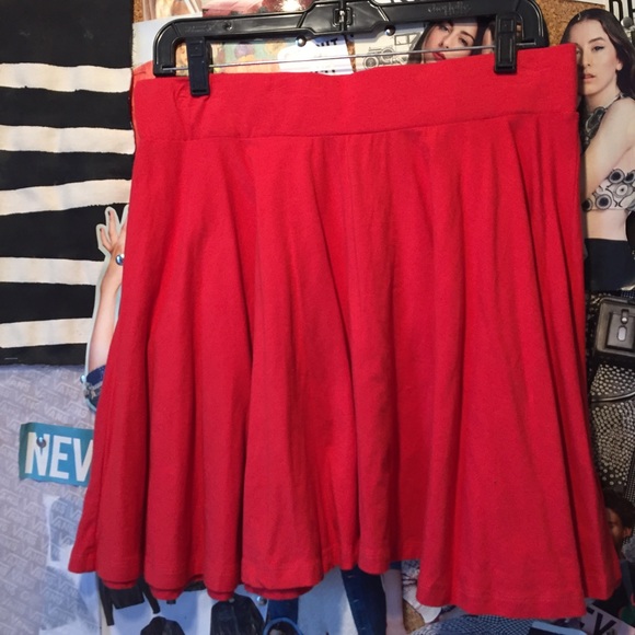 Bright Pink/Red Circle Skirt